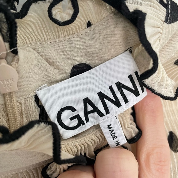 Ganni polka dot blouse size 36 - Picture 2 of 4